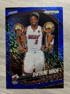 Dwyane Wade 2024-25 Panini Prizm Black FOTL Blue Shimmer Miami Heat Champ #/35 - Picture 1 of 6
