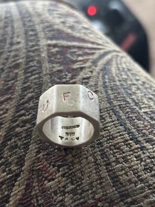 UFC Octagon Sterling Silver Ring 16grams Size 5.75 - Picture 1 of 4