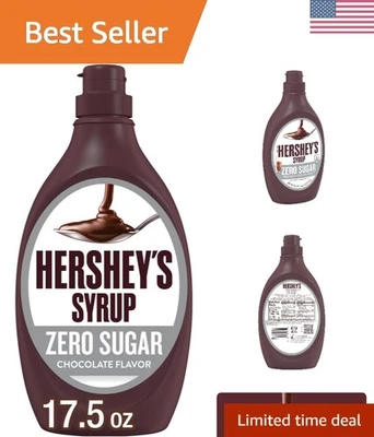 Xarope de chocolate Delicious Zero Sugar 17,5 oz – Perfeito para sobremesas e bebidas - Imagem 1 de 4