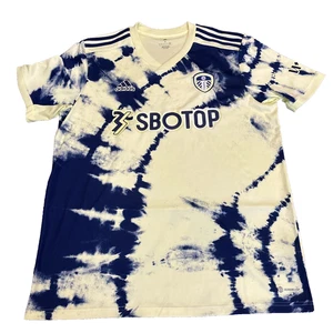 MAGLIA CALCIO UOMO XL LEEDS UNITED AWAY MAGLIA CALCIO ADIDAS Tye Dye - Foto 1 di 12