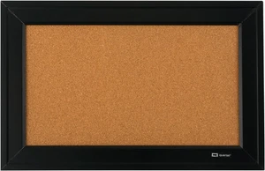 Cork Bulletin Board, Framed Corkboard, 11” X 17”, Black Frame, Message Board (79 - Picture 1 of 12