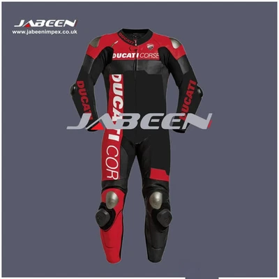 TRAJE DE CARRERAS DE CUERO PARA MOTO DUCATI DE UNA PIEZA Foto 1 de 4