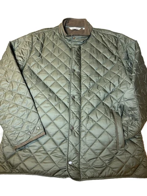 Peter Millar Suffolk Coat Jacket Mens XL Green Quilted Crown Travel Windproof - Image 1 of 4