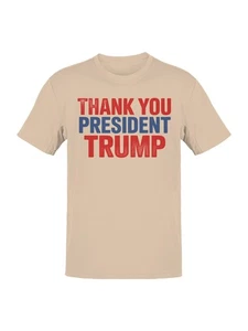 Camiseta para hombre Thank You President Trump Design - Imagen 1 de 12