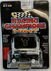 1935 Ford Pickup Truck 1/55 Racing Champions Released 1996 Black Mint Series - Picture 1 of 9