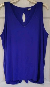 Lane Bryant Women Livi Active Plus Size Open back Tank Top Size 18/20 Royal Blue - Picture 1 of 4