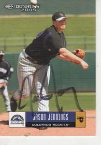 JASON JENNINGS SIGNED 2005 DONRUSS #169 - COLORADO ROCKIES - Picture 1 of 1