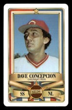 1982 Perma-Graphics #1 Dave Concepcion All-Star Credit Card