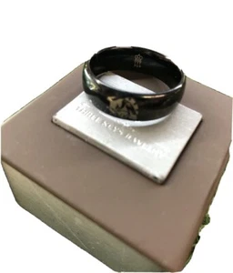 Three Keys Ring Jewelry Mens Black Wedding Band Size 13 - Picture 1 of 10