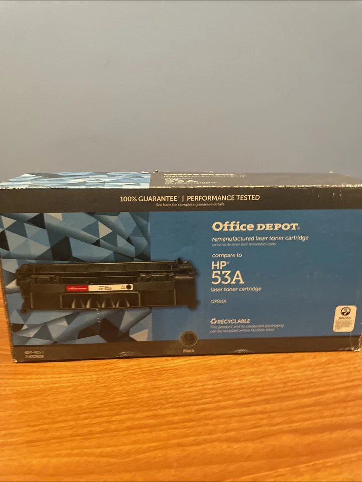 Cartucho de tóner negro marca HP 53A Office Depot repuesto Foto 1 de 1