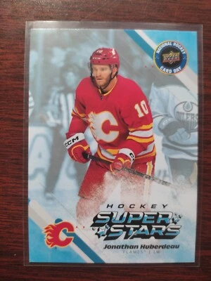 2023 UD National Hockey Card Day Jonathan Huberdeau Super Stars Calgary Flames - Image 1 of 2