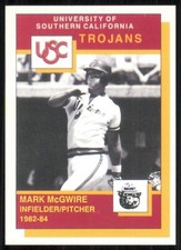 1990 Southern Cal Trojans Smokey #10 Mark McGwire