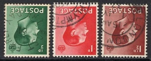 1936 1/2d-11/2d KEVIII INVERTED WATERMARK SET OF THREE SUPERB USED. SG 457-9Wi - Bild 1 von 1