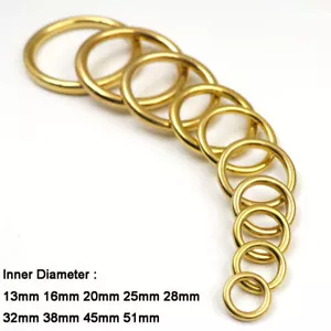 Bolsas de juntas tóricas cerradas de latón liso artesanía 13 16 20 25 28 32 38 45 51 mm - Imagen 1 de 6
