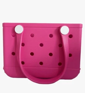 Rubber Tote Bag Small Beach Bag Waterproof Outdoor Tote Bag Washable Tote Portab - Picture 1 of 2
