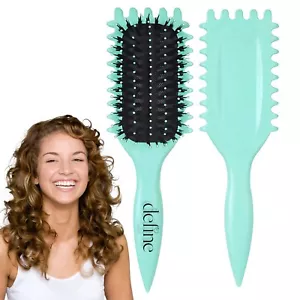 Cepillo rizador, cepillo rizador de cabello, cepillo de volumen de rizo de rebote, peine para cabello rizado... - Imagen 1 de 8