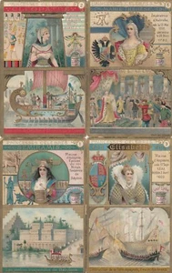 Liebig S491 6 cards Famous Princesses pub. Antwerp in French (1897) - Picture 1 of 14