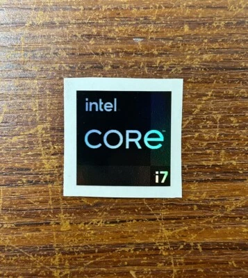 1x Intel Core i7 Holographic Desktop / Laptop sticker label (NEW) - Image 1 of 2