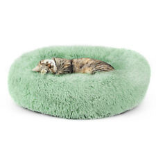 23" Pet Bed Cat and Dog Bed Fuax Fur Donut Cuddler Round Donut Machine Washable