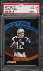 2005 Topps Total Tom Brady #TT1 PSA 10 GEM MINT - Picture 1 of 2