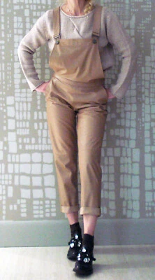 NUEVO*DROMe* Pantalones/Mono de cuero de cordero RUNWAY *Talla S (IT) *HECHO EN ITALIA Foto 1 de 4