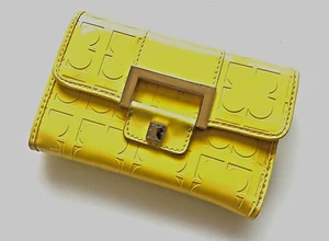 NEW LIZ CLABORNE CITRUS PURSE 4 LEAF CLOVER DESIGN PERFECT CONDITION BNWT - Picture 1 of 11