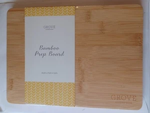 Grove Collaborative Bamboo Prep Cutting Board, Antibacterial 10.3" x 7.5" x .5" - Picture 1 of 4