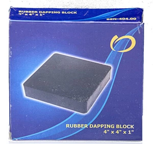 Jewelers Rubber Dapping Block 4"x4"x1" NIB - Picture 1 of 3