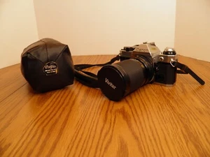 Canon AE-1 Program 35mm Film Manual Camera + Vivitar 28-85mm f3.5-4.5 Lens WORKS - Picture 1 of 15