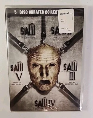 SAW 5 Film Complete Horror Collection DVD BOX 1.2.3.4.5 Unrated Brand New  - Image 1 of 3