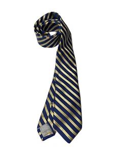 Nordstrom Boy Sam Stripe Silk Tie Yellow One Size 3776 - Picture 1 of 1