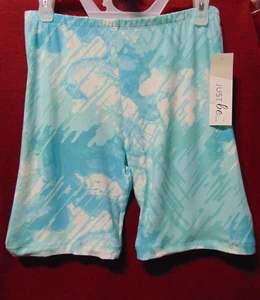 Pantalones cortos de motociclista turquesa talla M para mujer tinte de corbata en dificultades ¡NUEVOS con etiquetas! - Imagen 1 de 4