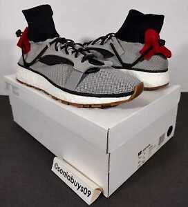 Adidas X AW Run Men's Shoes, CM7826, Light Grey/Black/Gum, Size 9.5