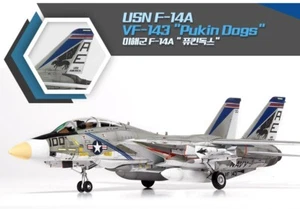 [NEW] 1/72 USN F-14A VF-143 PUKIN DOGS CARTOGRAF PLA MODEL DIORAMA ACADEMY 12563 - Picture 1 of 13
