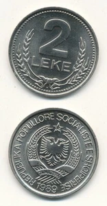 Albania / Albania - 2 Leke 1989 - UNC - Foto 1 di 1