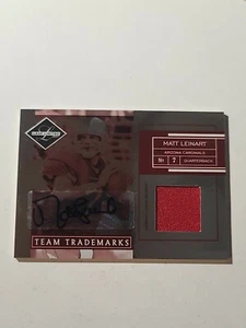 Matt Lienart 2007 Leaf Limited "Team Trademarks" Autograph Jersey Serial #/25 - Picture 1 of 2