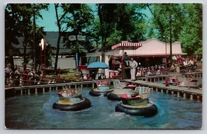 Water Bug Riverview Amusement Park Chicago Illinois c1950 Postcard - Picture 1 of 2