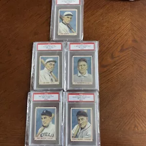 Juego de tarjetas promocionales NSCC 2019 PSA #387Cobb Wagner Jackson Lajoie Mathewson 1000 Made - Imagen 1 de 11