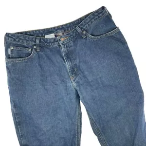 Carhartt WB022 ADT Women's Flannel Lined Medium Wash Jeans Size 12 x 30 - Picture 1 of 10