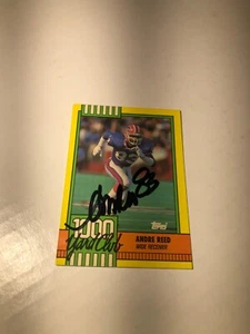 Buffalo Bills ANDRE REED signierte Karte - Bild 1 von 1