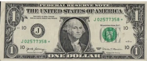 2017 STERNSCHEIN (J 02577358 *) ONE DOLLAR SCHEIN - Bild 1 von 3