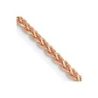 Real 14kt Rose Gold 30 inch 1.7mm Diamond-cut Spiga with Lobster Clasp Chain