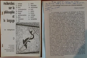 C1 Francoise LETOUBLON La METAPHORE Tire a Part DEDICACE Envoi SIGNED - Bild 1 von 1