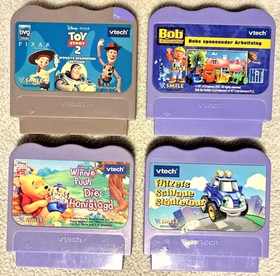 TOY STORY 2 + Winnie + Bob + Flitzers Schlaue *v-tech V.SMILE-  4X Spielmodule😉 - Bild 1 von 4