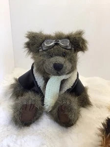 Cherrydale Farms Pilot/Flieger Teddybär 8 Zoll sitzend...0518 - Bild 1 von 5