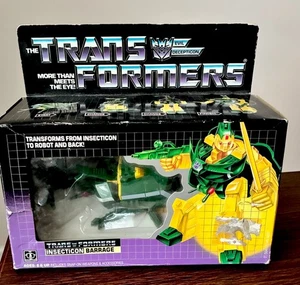 Transformers G1 Barrage Deluxe Insecticon Decepticon 1985 RARE ORIGINAL BOX NIB - Picture 1 of 5