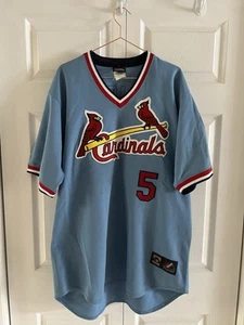 Cooperstown Mens Majestic Saint Louis Cardinals Throwback Jersey Powder Blue XL - Picture 1 of 7