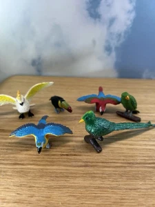 Lote de 6 estatuillas de aves exóticas modelo realista Safari Ltd - Imagen 1 de 5