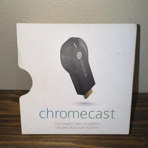 Google Chromecast (1st Generation) Streaming Media Player - H2G2-42 (Black) - Picture 1 of 4