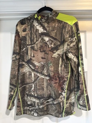 Under Armour ColdGear Base Layer – Mossy Oak Camo – Size Medium - Image 1 of 2
